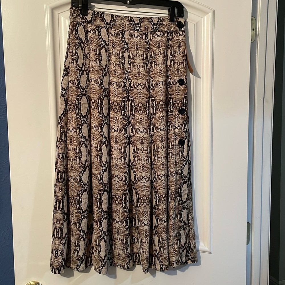 Snake patterned skirt
